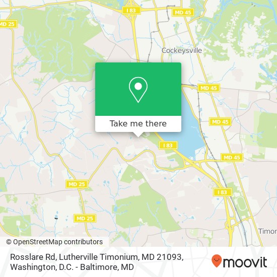 Rosslare Rd, Lutherville Timonium, MD 21093 map