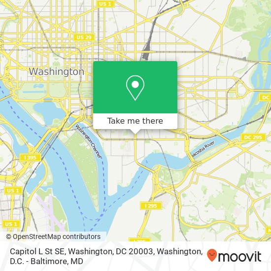 Capitol L St SE, Washington, DC 20003 map