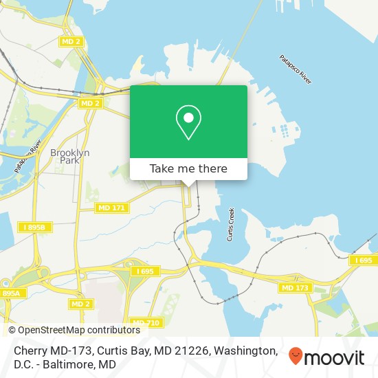 Mapa de Cherry MD-173, Curtis Bay, MD 21226