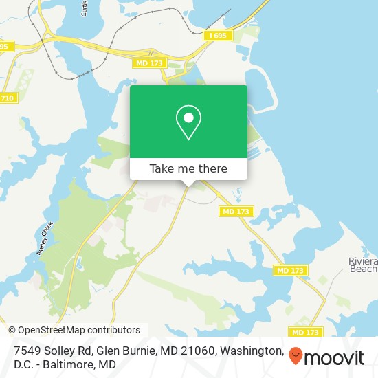 7549 Solley Rd, Glen Burnie, MD 21060 map