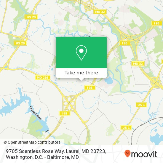 9705 Scentless Rose Way, Laurel, MD 20723 map