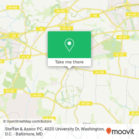Mapa de Steffan & Assoc PC, 4020 University Dr