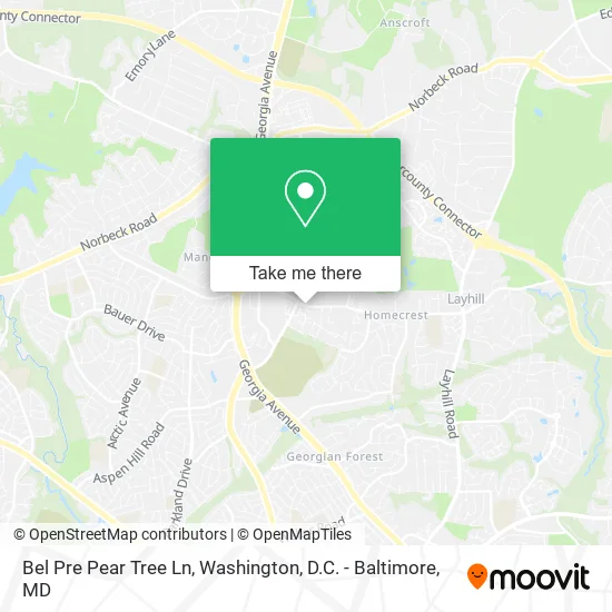 Bel Pre Pear Tree Ln map