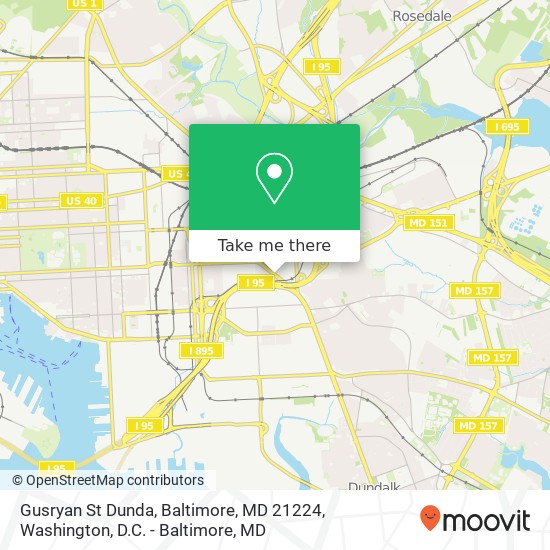 Gusryan St Dunda, Baltimore, MD 21224 map