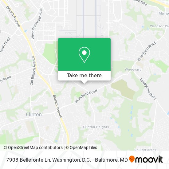 Mapa de 7908 Bellefonte Ln