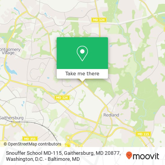 Snouffer School MD-115, Gaithersburg, MD 20877 map