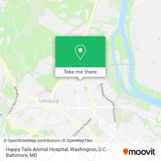 Mapa de Happy Tails Animal Hospital