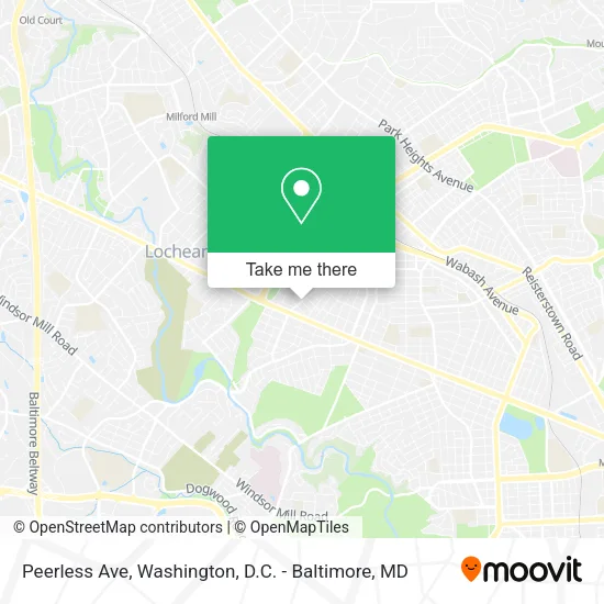 Mapa de Peerless Ave