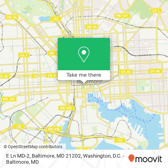 E Ln MD-2, Baltimore, MD 21202 map