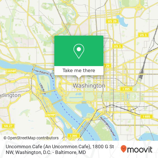 Uncommon Cafe (An Uncommon Cafe), 1800 G St NW map