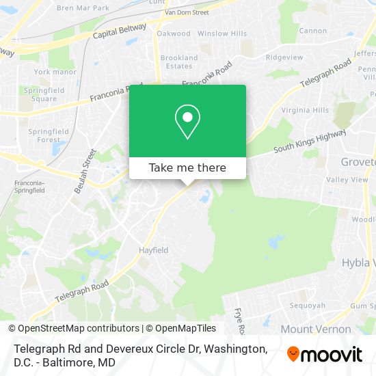 Mapa de Telegraph Rd and Devereux Circle Dr