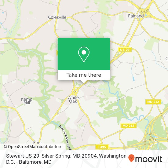 Stewart US-29, Silver Spring, MD 20904 map