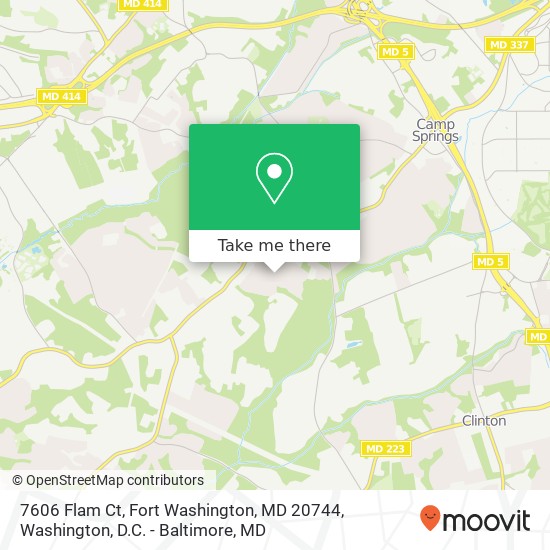 7606 Flam Ct, Fort Washington, MD 20744 map