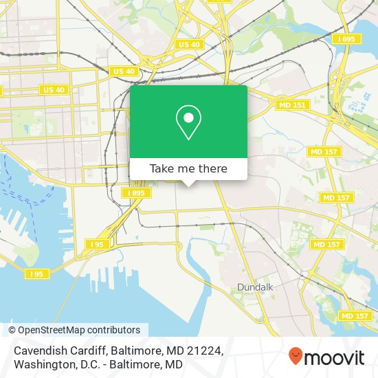 Cavendish Cardiff, Baltimore, MD 21224 map