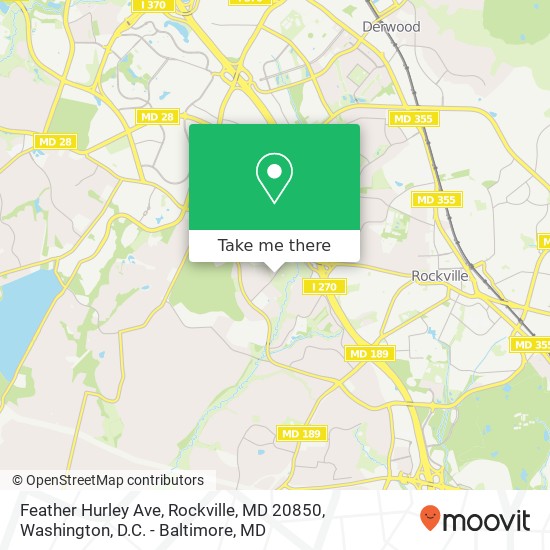 Feather Hurley Ave, Rockville, MD 20850 map