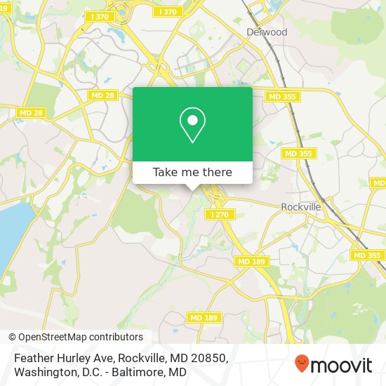 Feather Hurley Ave, Rockville, MD 20850 map