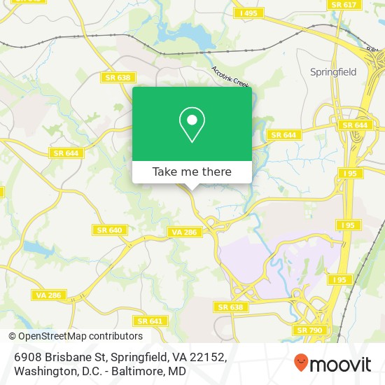 6908 Brisbane St, Springfield, VA 22152 map