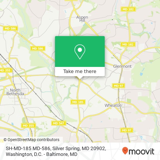 SH-MD-185 MD-586, Silver Spring, MD 20902 map