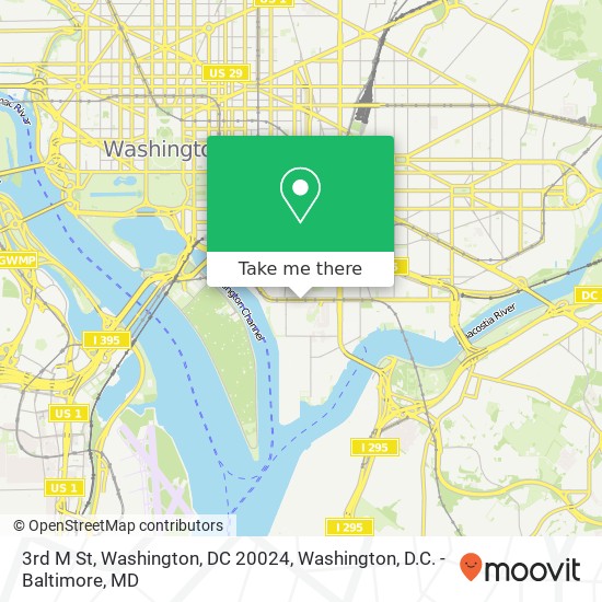 3rd M St, Washington, DC 20024 map