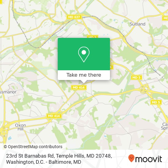 23rd St Barnabas Rd, Temple Hills, MD 20748 map