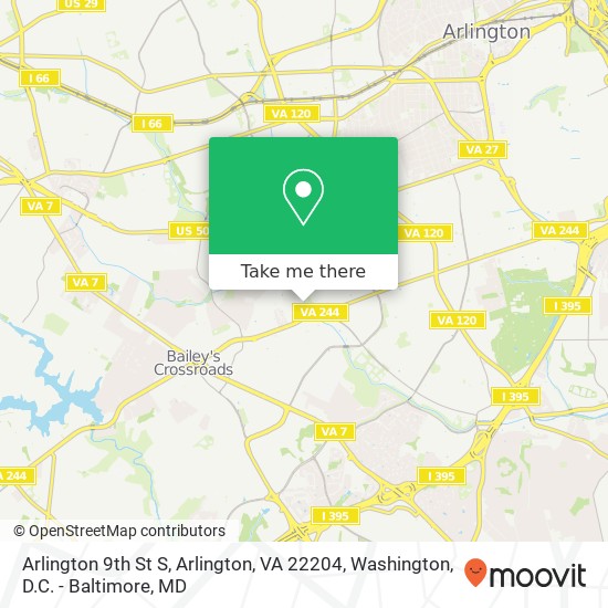 Arlington 9th St S, Arlington, VA 22204 map