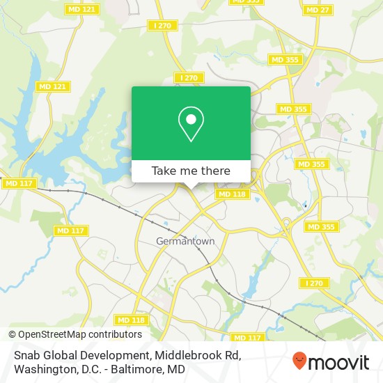 Mapa de Snab Global Development, Middlebrook Rd