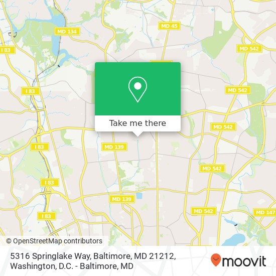 5316 Springlake Way, Baltimore, MD 21212 map