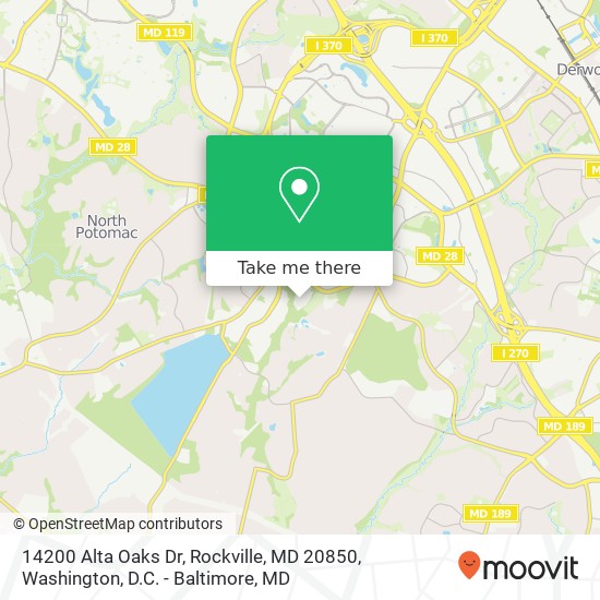 14200 Alta Oaks Dr, Rockville, MD 20850 map