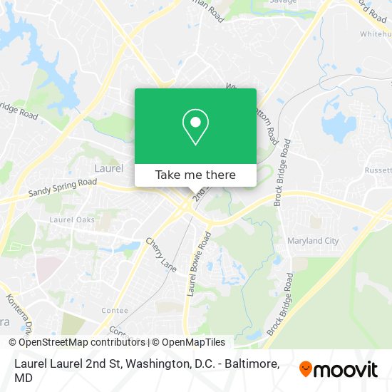 Laurel Laurel 2nd St map