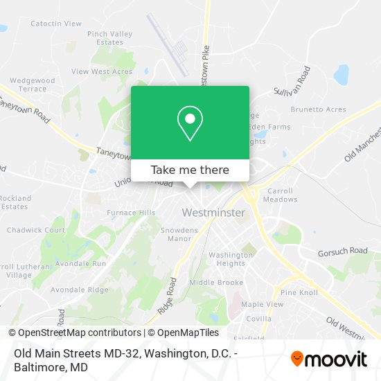 Old Main Streets MD-32 map