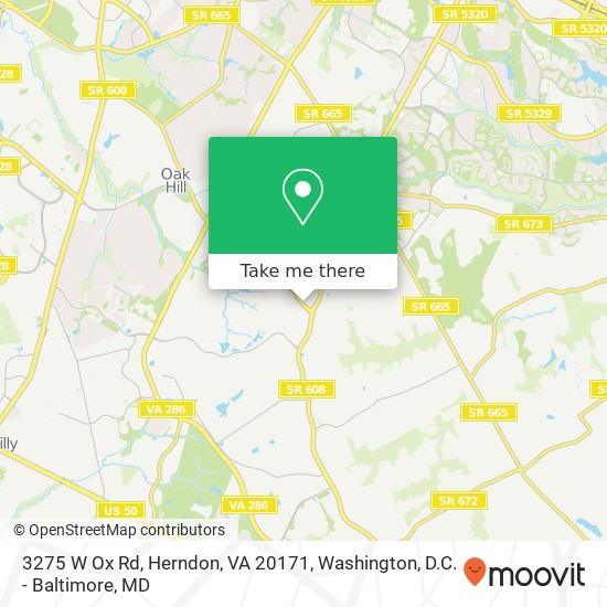 3275 W Ox Rd, Herndon, VA 20171 map
