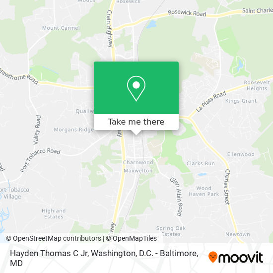 Hayden Thomas C Jr map