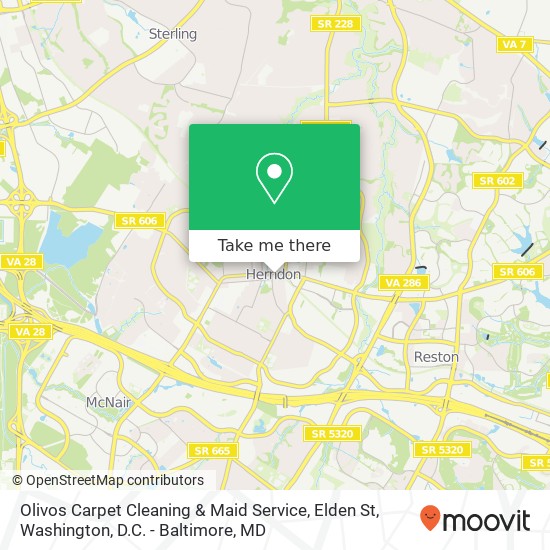 Olivos Carpet Cleaning & Maid Service, Elden St map