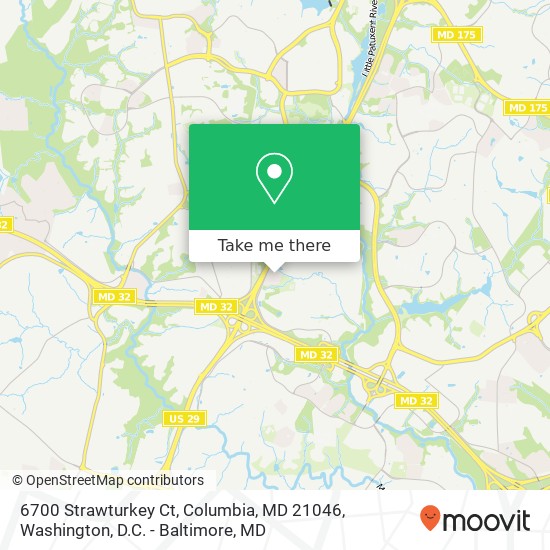 Mapa de 6700 Strawturkey Ct, Columbia, MD 21046