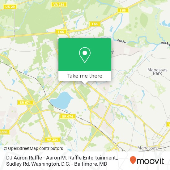 DJ Aaron Raffle - Aaron M. Raffle Entertainment,, Sudley Rd map