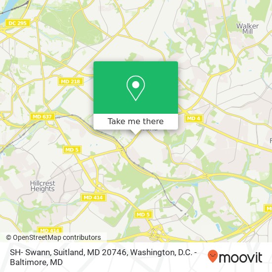 SH- Swann, Suitland, MD 20746 map