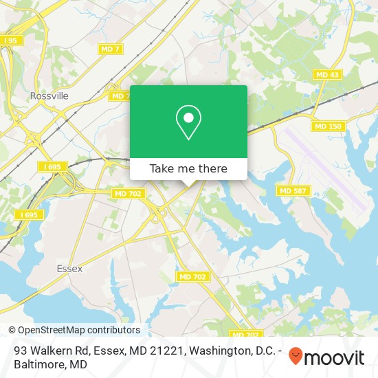 93 Walkern Rd, Essex, MD 21221 map