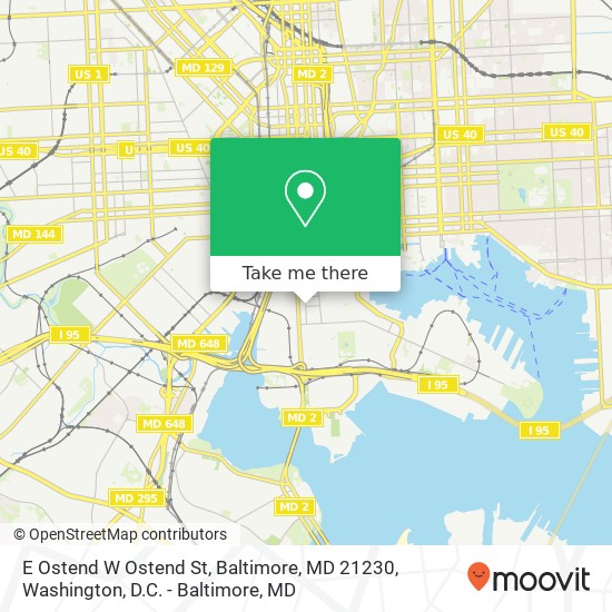 E Ostend W Ostend St, Baltimore, MD 21230 map