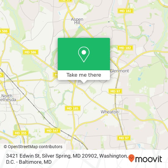 3421 Edwin St, Silver Spring, MD 20902 map