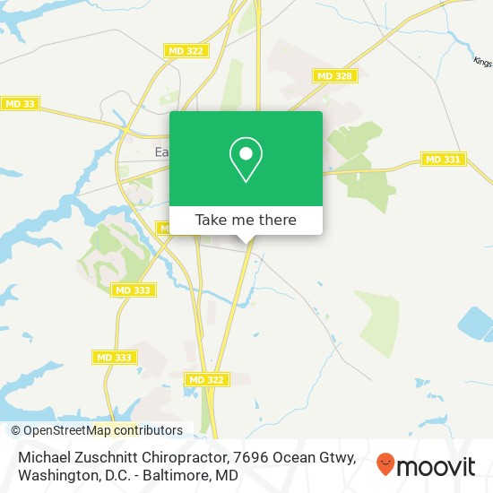 Mapa de Michael Zuschnitt Chiropractor, 7696 Ocean Gtwy