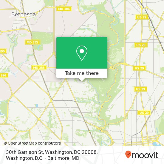 30th Garrison St, Washington, DC 20008 map
