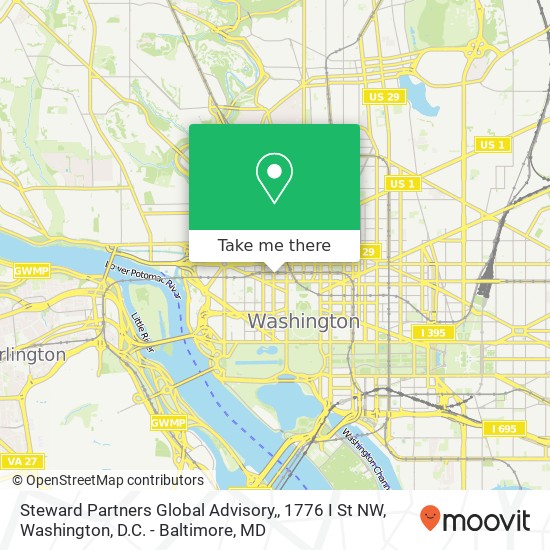 Mapa de Steward Partners Global Advisory,, 1776 I St NW