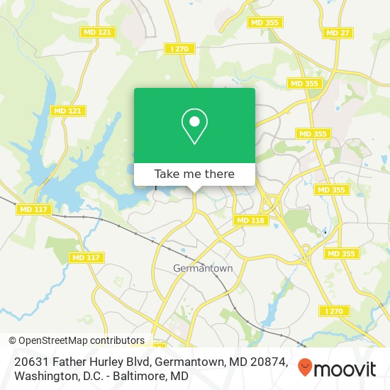 20631 Father Hurley Blvd, Germantown, MD 20874 map