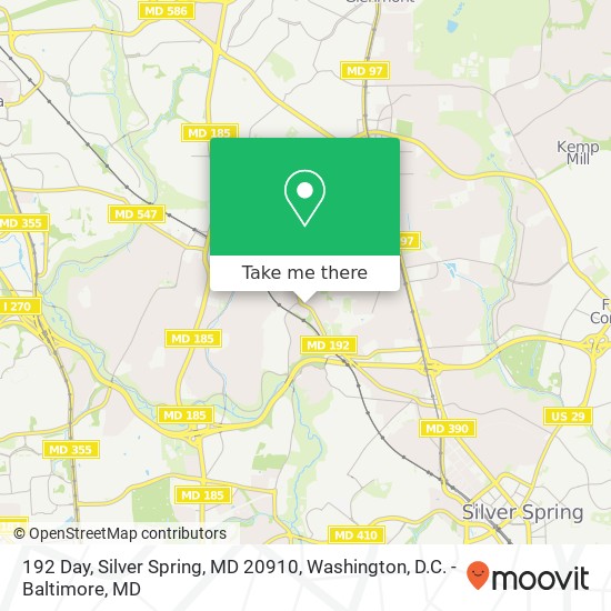 192 Day, Silver Spring, MD 20910 map