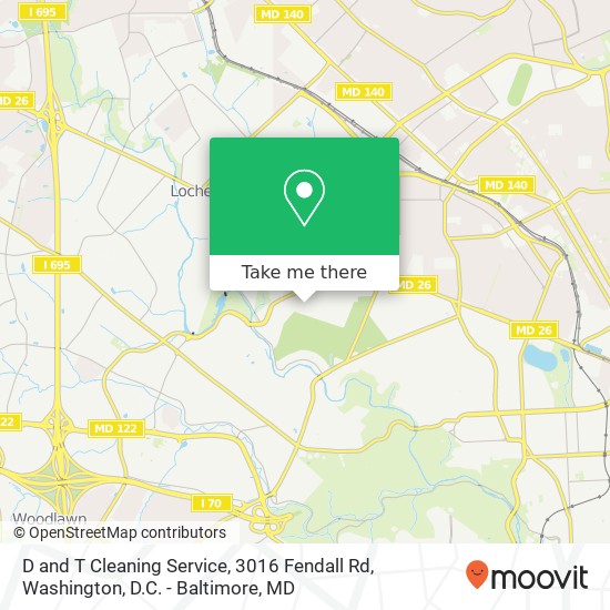D and T Cleaning Service, 3016 Fendall Rd map