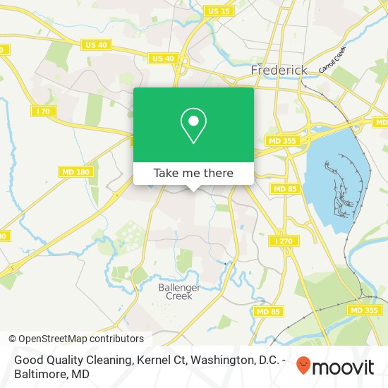 Mapa de Good Quality Cleaning, Kernel Ct