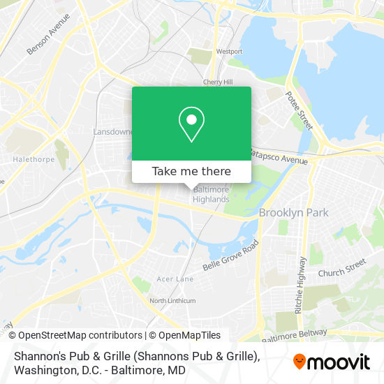 Mapa de Shannon's Pub & Grille (Shannons Pub & Grille)