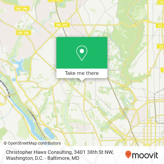 Mapa de Christopher Haws Consulting, 3401 38th St NW