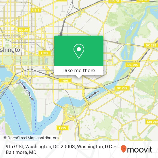 Mapa de 9th G St, Washington, DC 20003