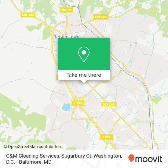 Mapa de C&M Cleaning Services, Sugarbury Ct